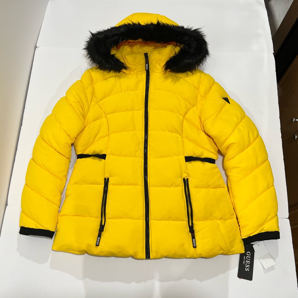 Guess, Women’s Snorkel Jacket, Yellow